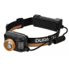 Lanterna de cabeça Duracell DH1500R — preta/laranja, iluminação recarregável mãos livres