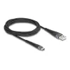 Cabo USB DELOCK USB 2.0 2 m USB A USB C preto 81122