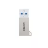Unitek A1034NI adaptador de USB-A macho para USB-C fêmea, USB 3.1 Gen1, prateado