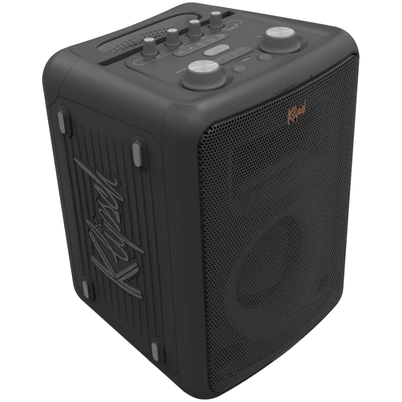 Altifalante de festa KLIPSCH Vegas — com fios e sem fios, woofer 13,3 cm, 49–20000 Hz, 95 dB, alimentado por bateria, preto