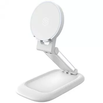Suporte magnético SODI BM-310 branco MagSafe — suporte magnético para telefone compatível com carregadores MagSafe