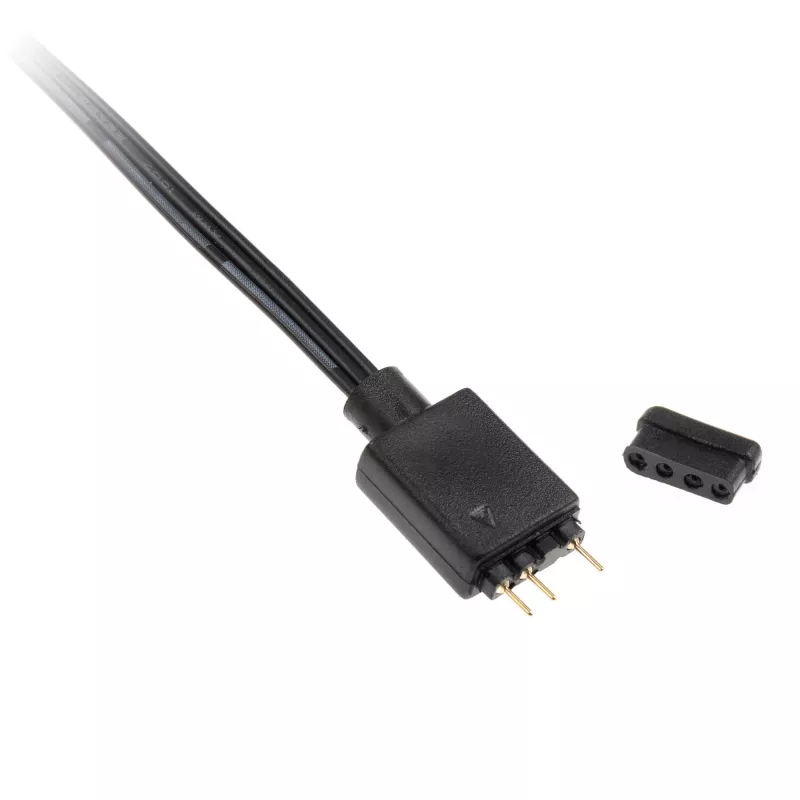Adaptador de cabo Kolink ventoinha 4 pinos para 3 pinos 5V ARGB, 0,4 m