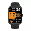 Smartwatch Colmi P86 preto com medidor de frequência cardíaca, à prova de água
