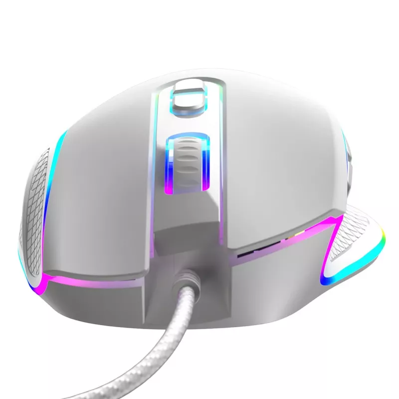 Rato ótico com fio MODECOM Volcano Veles (branco) — modelo M-MC-VELES-200