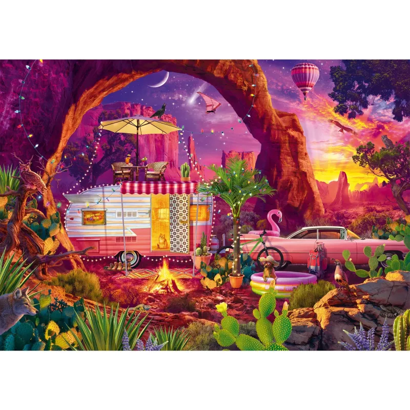 Puzzle schmidt spiele Jeff Haynie — Camping Paradise in the Desert, 1000 peças, MPN 58574