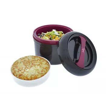 Lancheira JATA 942 2 L preto lilás