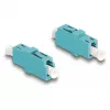 DeLOCK acoplador de fibra ótica LC simplex fêmea para LC simplex fêmea OM3 água