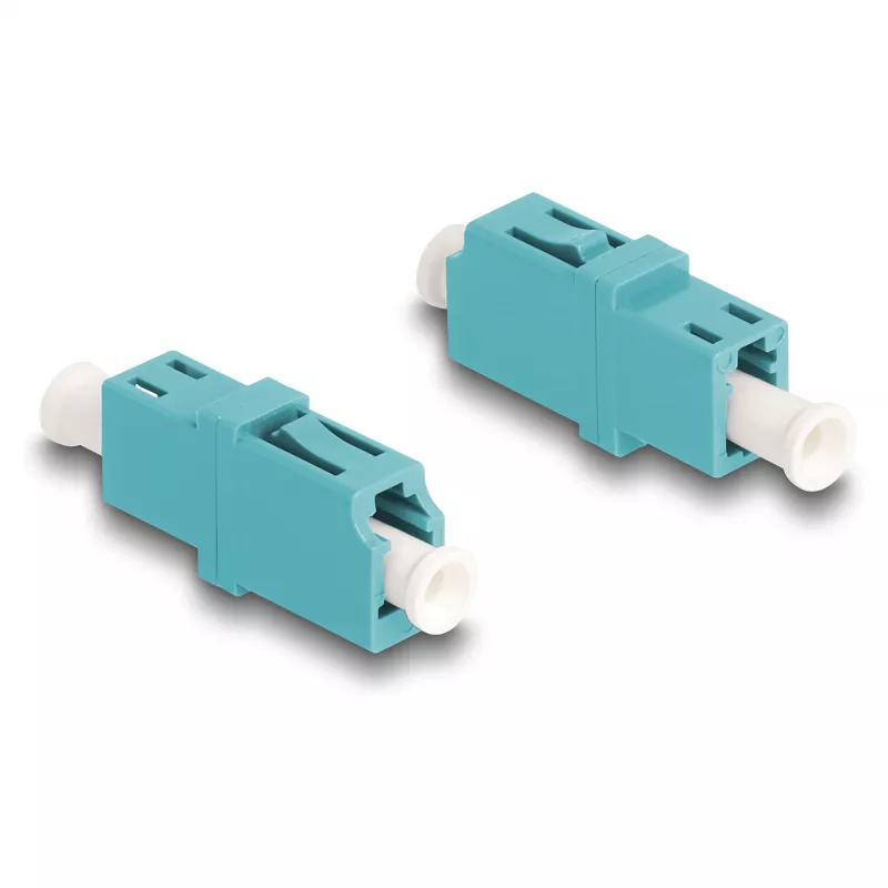 DeLOCK acoplador de fibra ótica LC simplex fêmea para LC simplex fêmea OM3 água