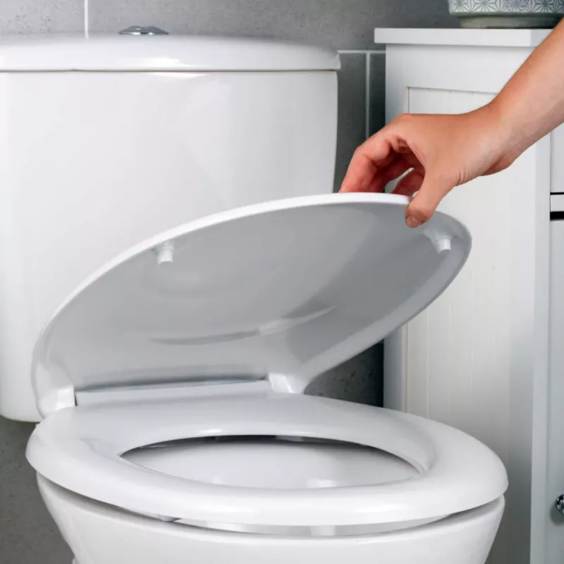 Assento de sanita Beldray LA030252UFFEU7 — antibacteriano, design de fácil manutenção