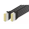 Cabo de rede DIGITUS CAT 6A S/FTP DK-1644-A-020-BL-10, 2 m, preto, 10 unidades