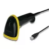 Qoltec 50867 leitor laser de códigos de barras 1D/2D, USB, preto