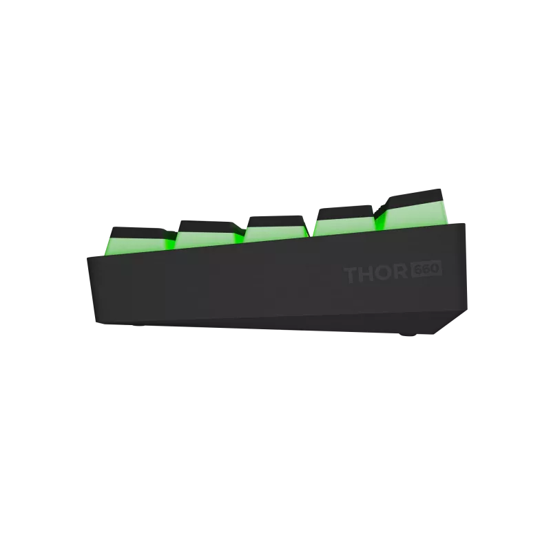 TECLADO GAMING GENESIS THOR 660 G2 US PRETO SEM FIOS RGB MECÂNICO GATERON BROWN