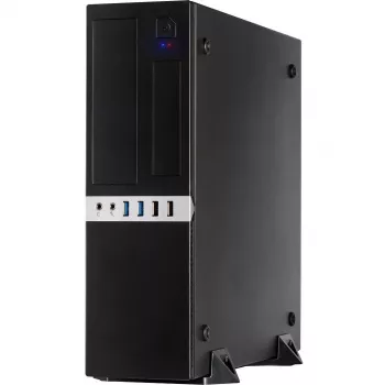 Inter-Tech IT-503 - SFF - Mini-ATX - sem fonte de alimentação (TFX12V) - preto mate - USB/Áudio (88881270)