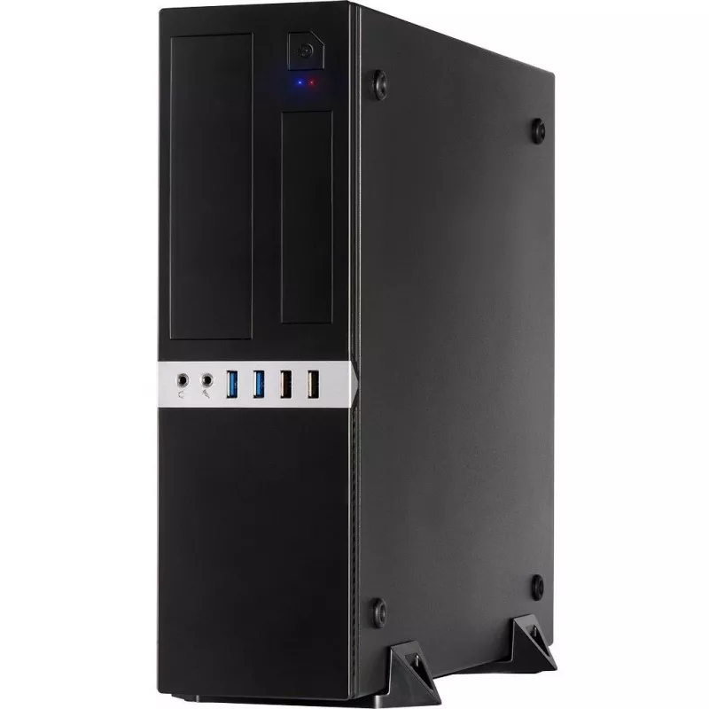 Inter-Tech IT-503 - SFF - Mini-ATX - sem fonte de alimentação (TFX12V) - preto mate - USB/Áudio (88881270)