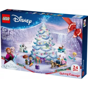 Brinquedo de construção LEGO Disney Frozen Calendário do Advento 2025 Conjunto 43273 — 231 peças, 4 minifiguras, idade 5+