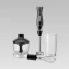 Varinha mágica Maestro MR-566, 500 W, 2 velocidades, turbo, batedor, picadora 600 ml, recipiente de armazenamento 900 ml, aço inoxidável