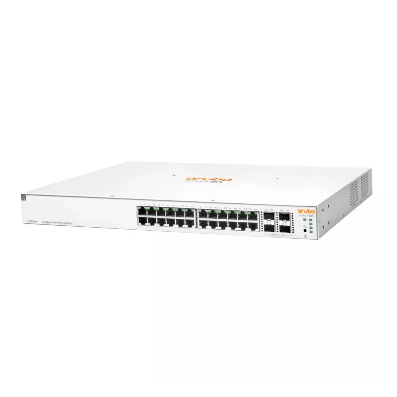HPE Aruba Networking Instant On 1930 24G Class4 PoE 4SFP/SFP+ 370W Managed L2+ Gigabit Ethernet (10/100/1000) Power over Ethernet (PoE) 1U branco