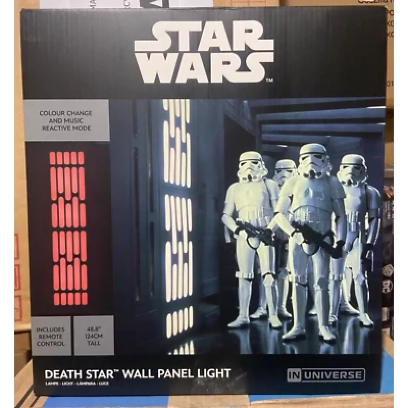 Aplique de parede Paladone PP13141SW LED design Star Wars, aplique de parede LED