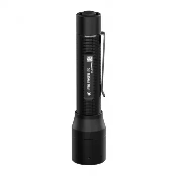 Lanterna de mão Ledlenser P5 preto, LED, 140 lm, pilha AA, IP54, alumínio, clipe de bolso