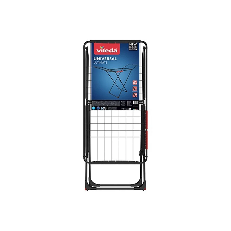 Estendal VILEDA Universal Ultimate Indoor/Outdoor — aço, 18 m de área de secagem, dobrável, 1800×930×550 mm