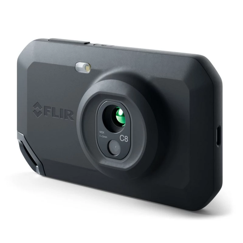 FLIR C8 câmara termográfica compacta, 320x240, MSX, de -20 a 450 °C, ecrã LCD, Wi-Fi, preta