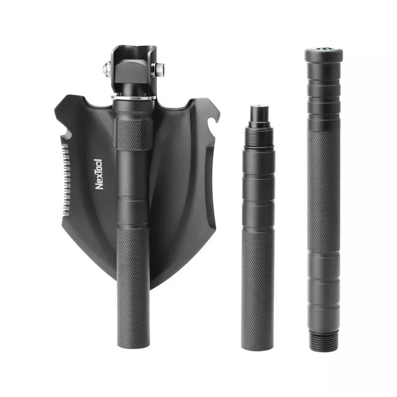 Pá Nextool NE20206 média multifuncional, cabo de alumínio, 830 mm de comprimento, 140 mm de largura, 1,03 kg