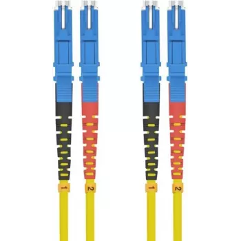 Cabo de patch de fibra ótica helos E2000 2 m, 9/125 µm OS2, amarelo