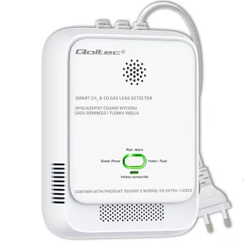 Detetor de gás e monóxido de carbono LED
