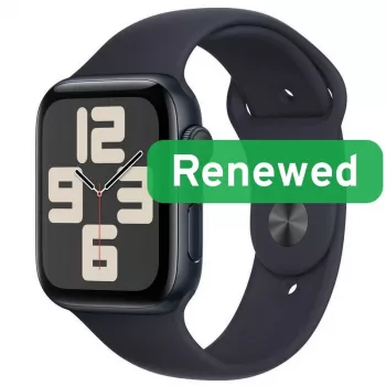 Grade A | Apple Watch SE2 LTE 44mm | 1,78 polegadas Retina OLED LTPO | LTE | Mitternacht | watchOS | Apple Renew