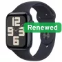 Grade A | Apple Watch SE2 LTE 44mm | 1,78 polegadas Retina OLED LTPO | LTE | Mitternacht | watchOS | Apple Renew
