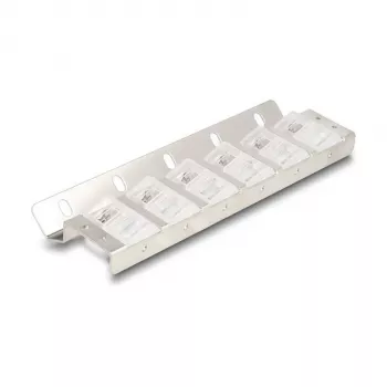 Suporte Keystone, 12 portas, inclinável, para montagem em rack de 10