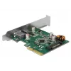 DeLOCK 90299 Placa PCIe x4, 1x USB Type-C + 1x USB Type-A, USB 3.2 Gen 2 (10 Gbps)