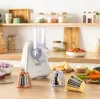 Cortador de legumes elétrico Tefal Fresh Express DN853BE0 — 150 W, 3 discos intercambiáveis, 1 velocidade, creme