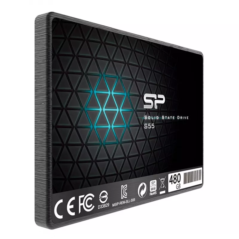 Unidade SSD Silicon Power Slim S55 480 GB 2,5 SATA III TLC