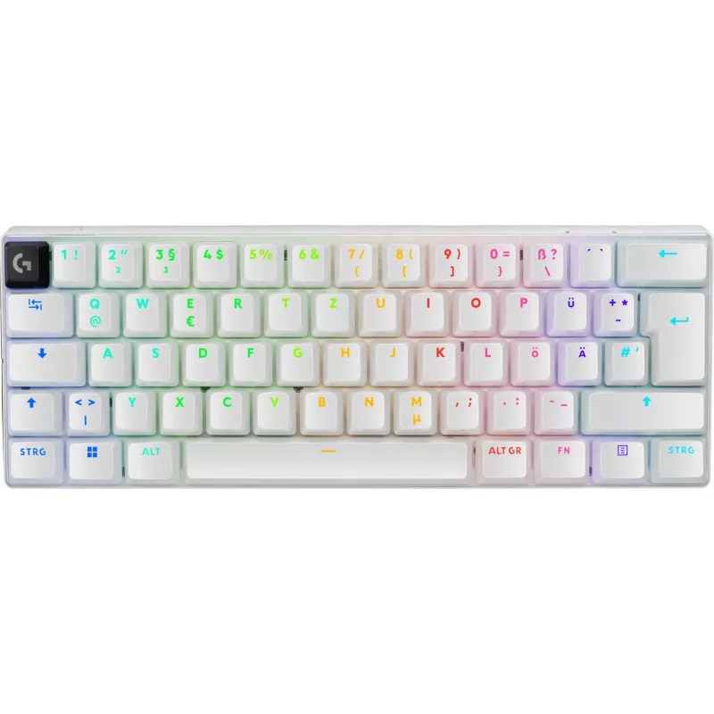 Logitech G PRO X 60 teclado gaming USB RF Wireless Bluetooth QWERTZ alemão branco