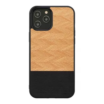 Capa para telemóvel man and wood para iPhone 12 Pro Max — Fischgrät Nero preto