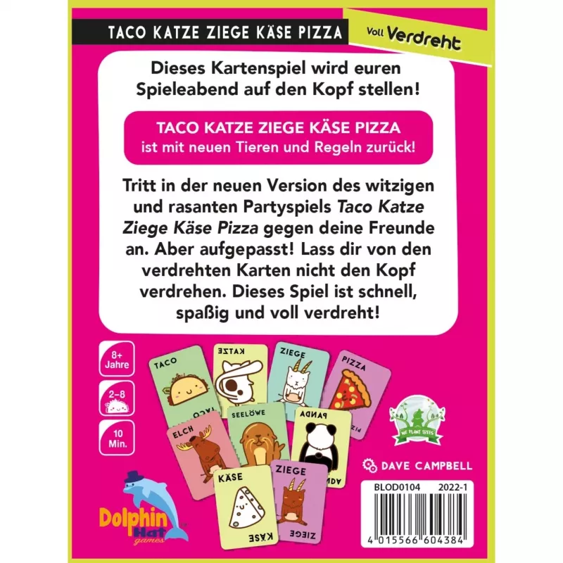 Taco Cat Goat Cheese Pizza: Voll verdreht, jogo de cartas