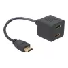 Adaptador HDMI DeLOCK 65056 0,2 m ficha para 2x conector fêmea