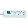 Régua de tomadas Brennenstuhl Eco-Line com interruptor [3 tomadas, branca, 5 m]