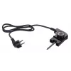 Grelhador elétrico de mesa Adler AD 6610, 3000 W, preto, grelha+placa retangulares de zonas duplas