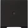 Placa de cobertura Gira cobertura preta para passagem de cabos modelo 0274005, preto