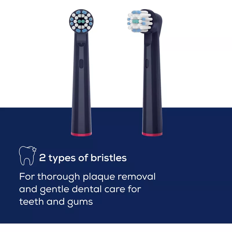 Beurer TB Sensitive Eco Green Planet cabeças de escova, azul-escuro, pack de 4