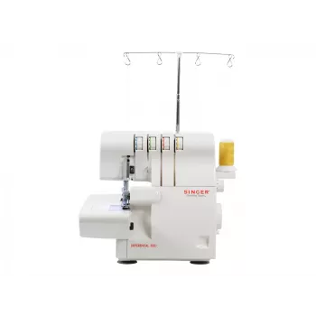 Máquina de costura overlock SINGER 14SH654 — elétrica, casa de botão em 4 passos, braço livre, 1300 pontos, branco
