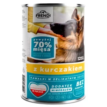Comida em lata para cães Frendi com frango em molho 1250 g
