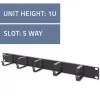Gestor de cabos QOLTEC 54515 1U para racks de 19 polegadas