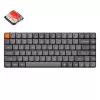 Teclado Keychron K3 Max universal USB RF sem fios Bluetooth cinzento 75%