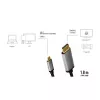Adaptador de cabo LogiLink CUA0100 DisplayPort USB 3.2 Gen1 Type-C 1,8m preto cinzento