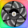 Ventoinha Thermaltake TOUGHFAN 12 RGB 12 cm branco 500-2000 rpm