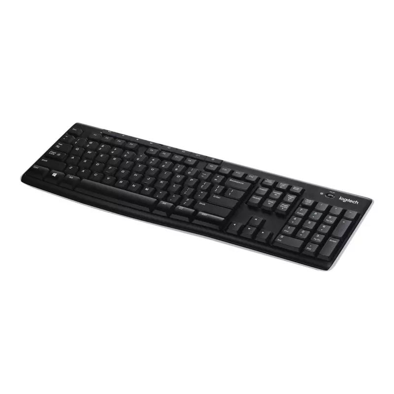 Teclado sem fios Logitech K270 com recetor Unifying em Preto