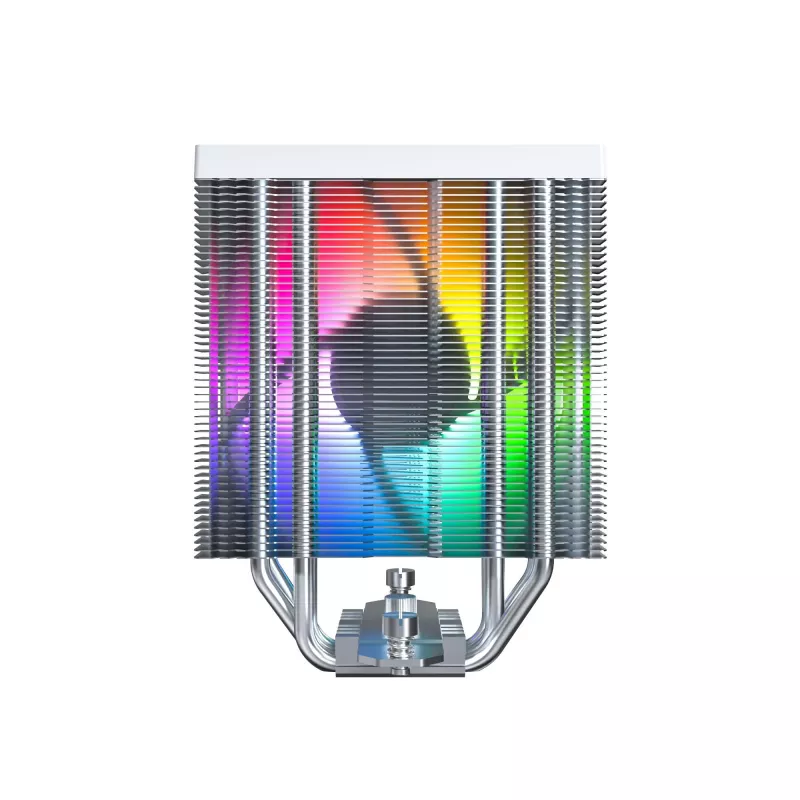 Montech NX400 White ARGB cooler a ar para CPU, 120 mm, multi-socket, branco